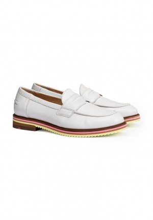 White LLOYD SLIPPER Women's Smart shoes | RBE841097
