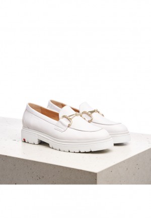 White LLOYD SLIPPER Women's Smart shoes | DTV651302